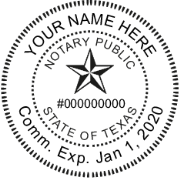 ROUND NOTARY STAMP